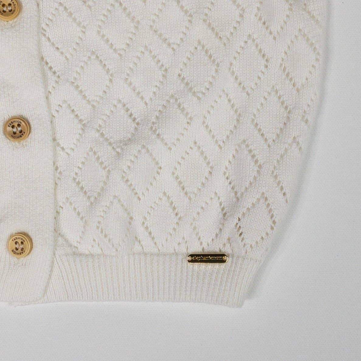 Diamond White Sweater Baby: 7-12M / Diamond White