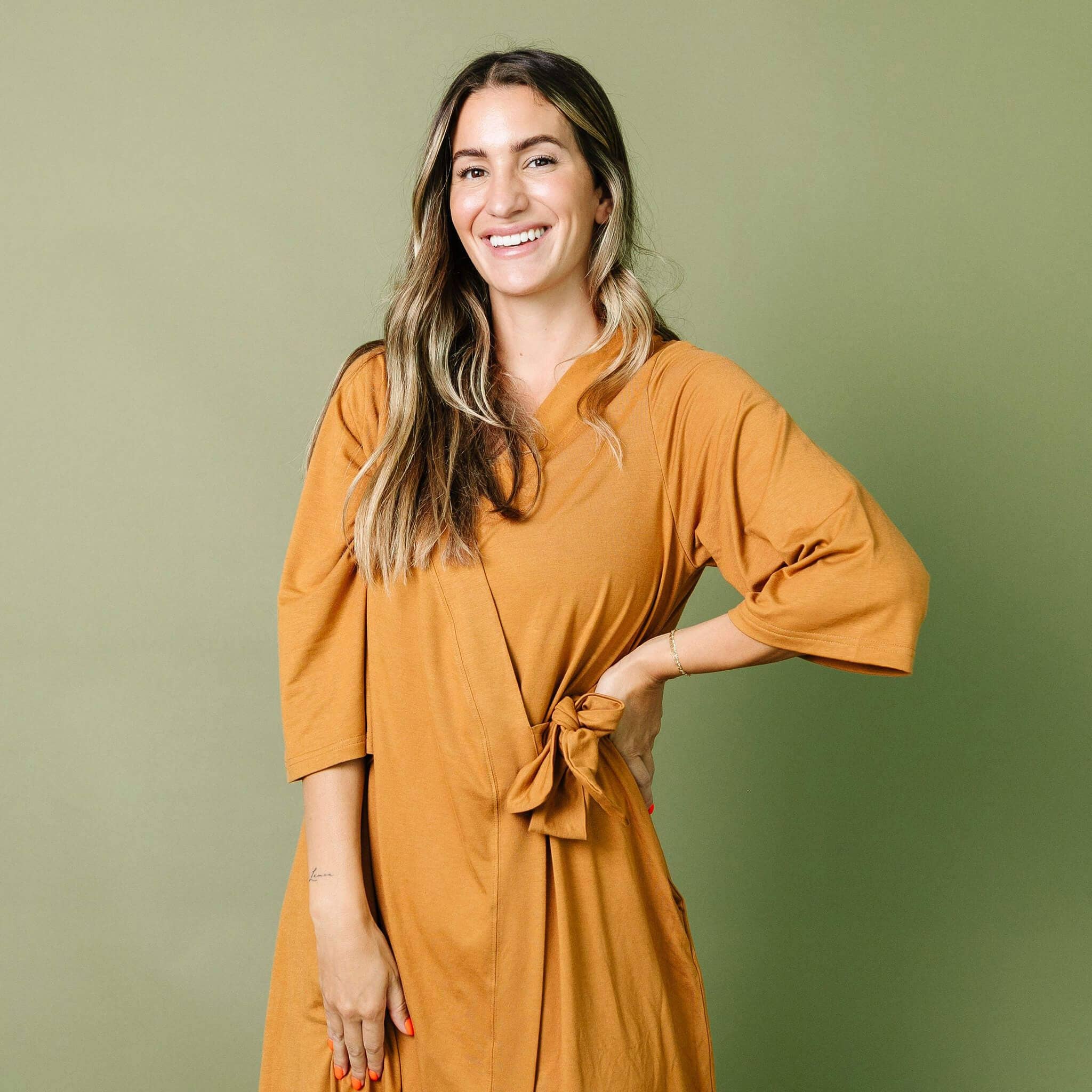 Women's Everyday Robe - Camel: Small