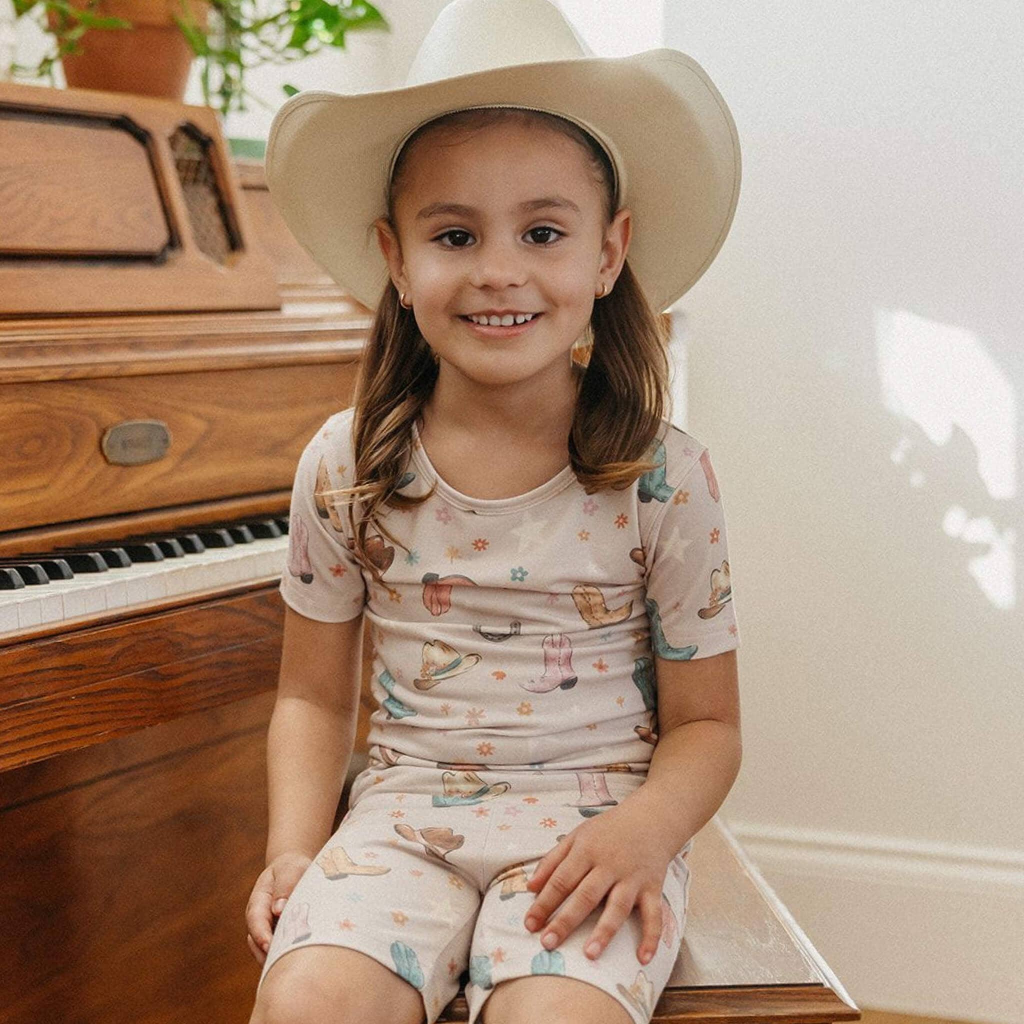 2pc Short Sleeve Pajama Set - Cheyenne: 2T