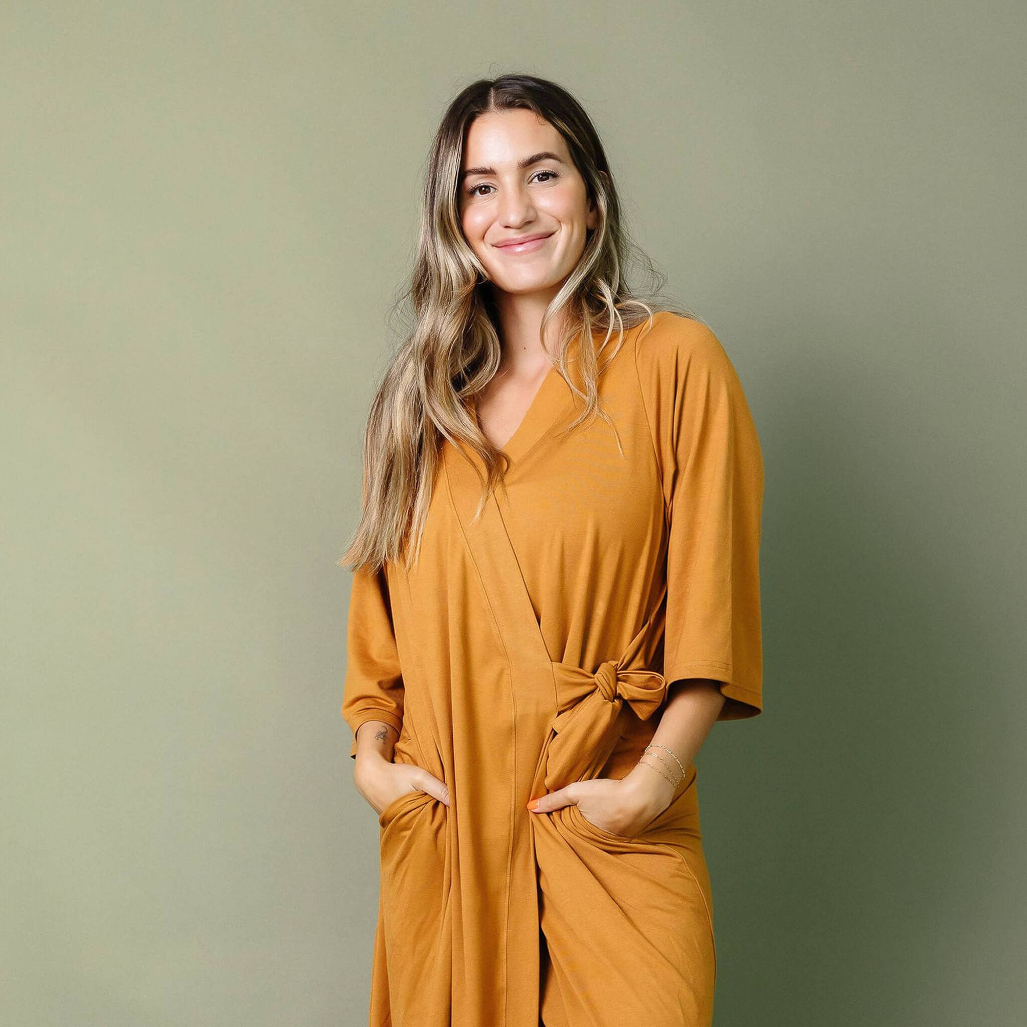 Women's Everyday Robe - Camel: Small