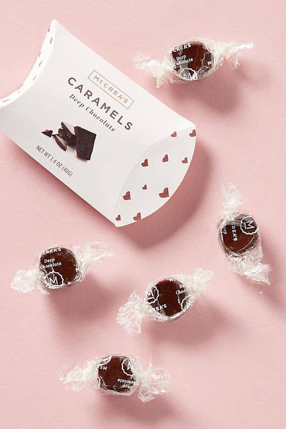 Caramels Pillow Box - Deep Chocolate, Case of 6