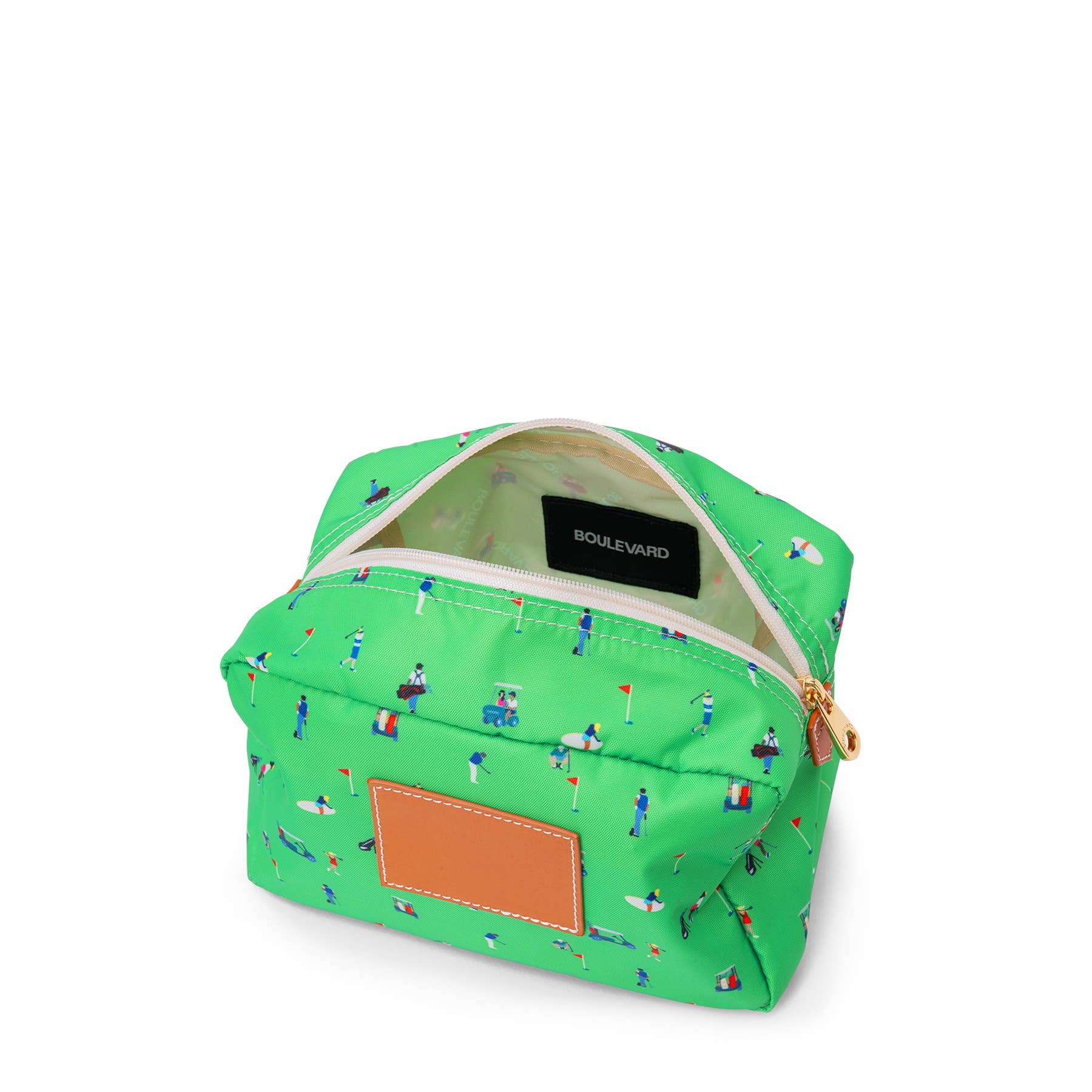 "Winnie" Large Utility Pouch (Personalizable): NAVY STRIPE
