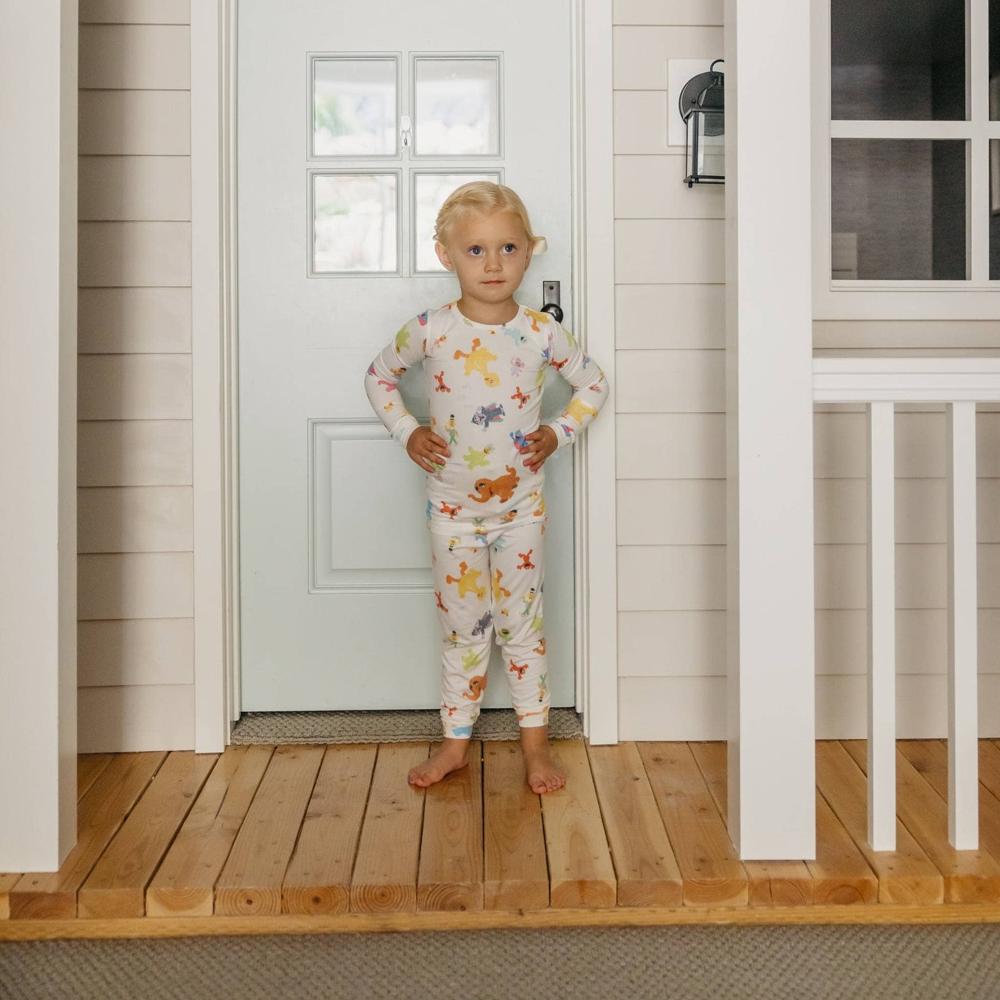 2pc Long Sleeve Pajama Set - Sesame Friends: 2T