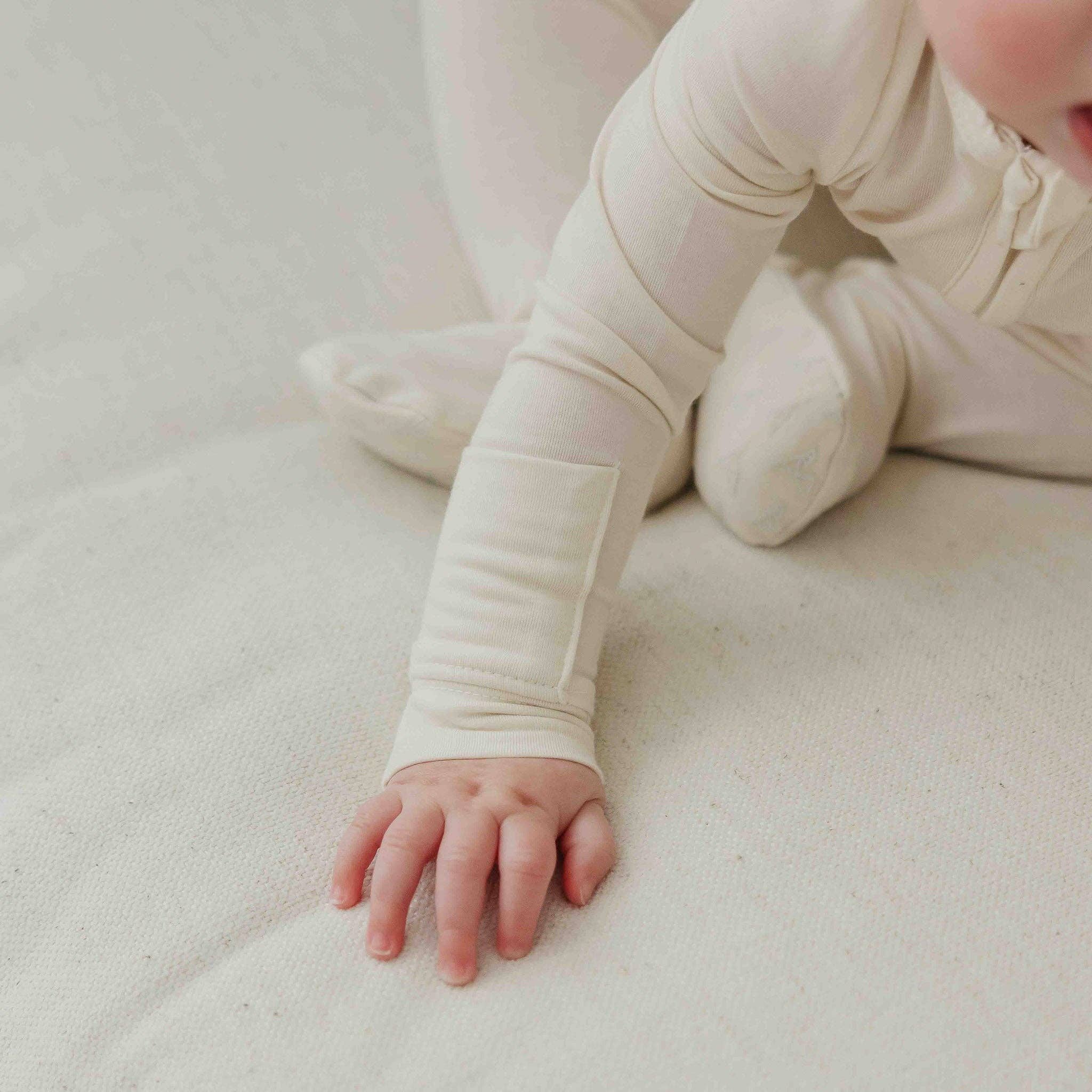 Zip-Up Footie Pajama - Cru: 3-6 Months