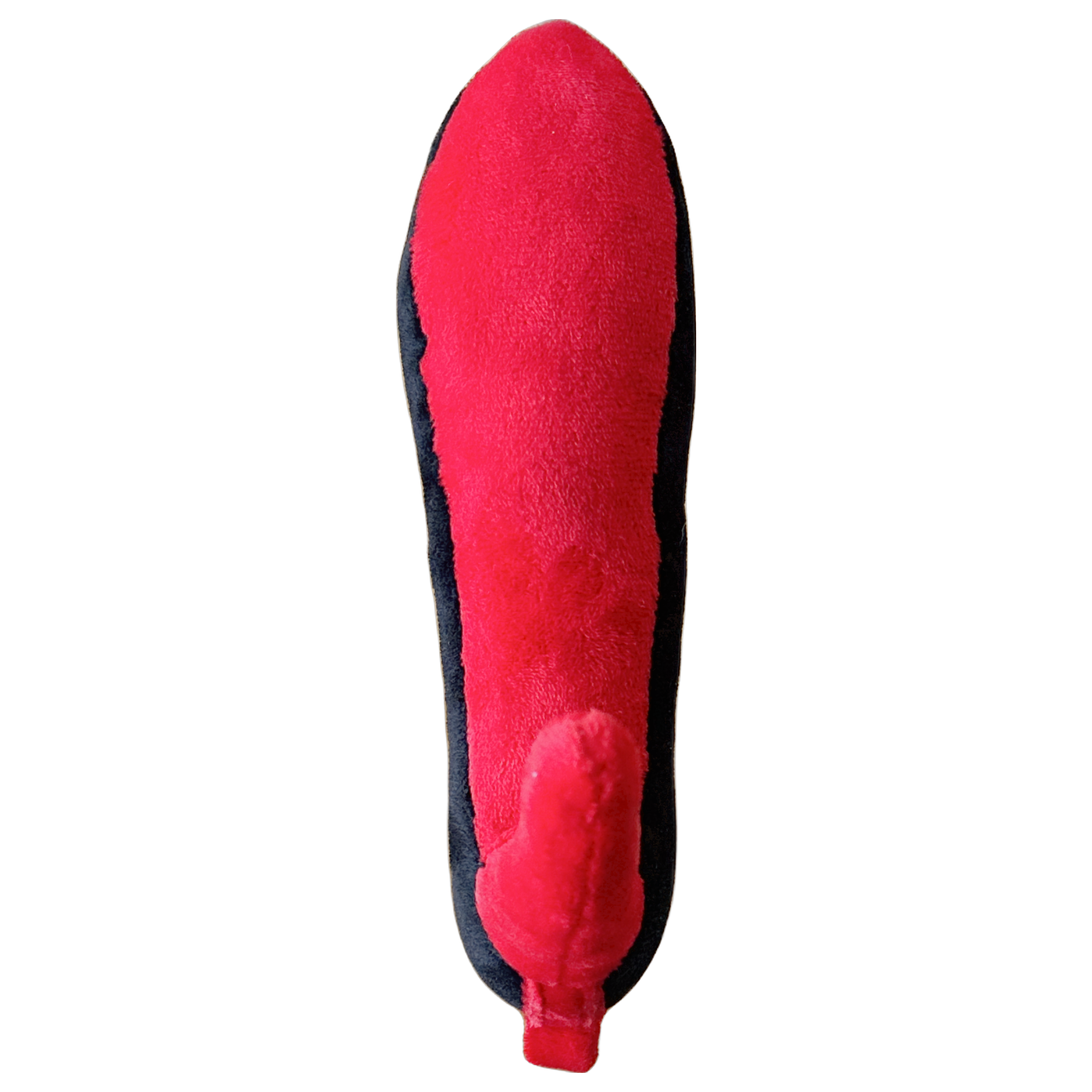 Red Heel Dog Toy | Plush Squeaky Dog Toy: Small