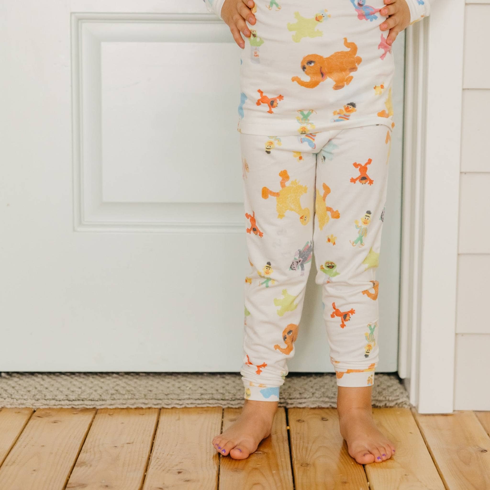 2pc Long Sleeve Pajama Set - Sesame Friends: 2T