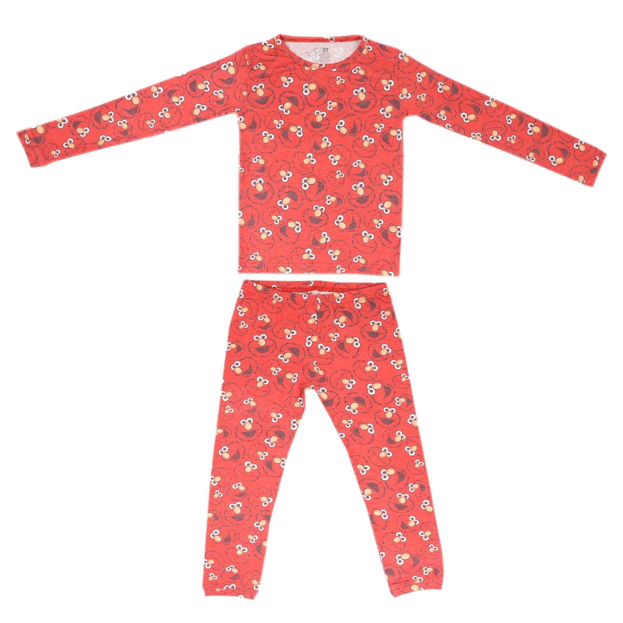 2pc Long Sleeve Pajama Set - Elmo: 2T