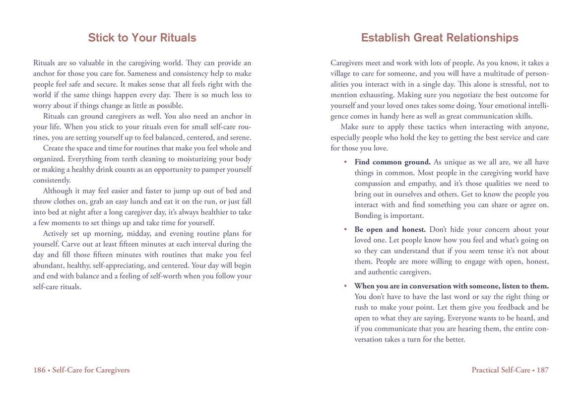 Self-Care for Caregivers by Susanne White: Hardcover; 208 pages / English