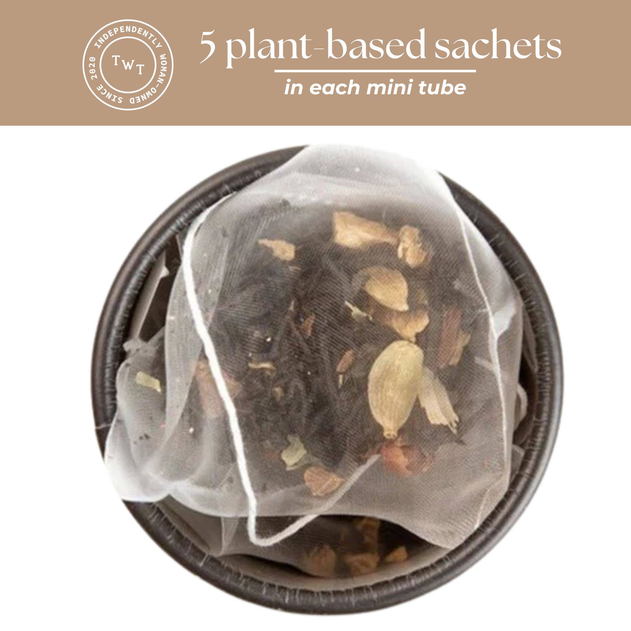 Bombay Masala Chai Black Tea Mini Tea Tube Gift (5 tea bags)