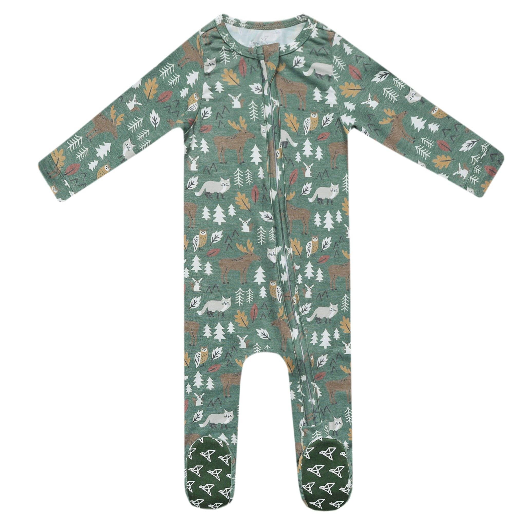 Zip-Up Footie Pajama - Atwood: 3-6 Months