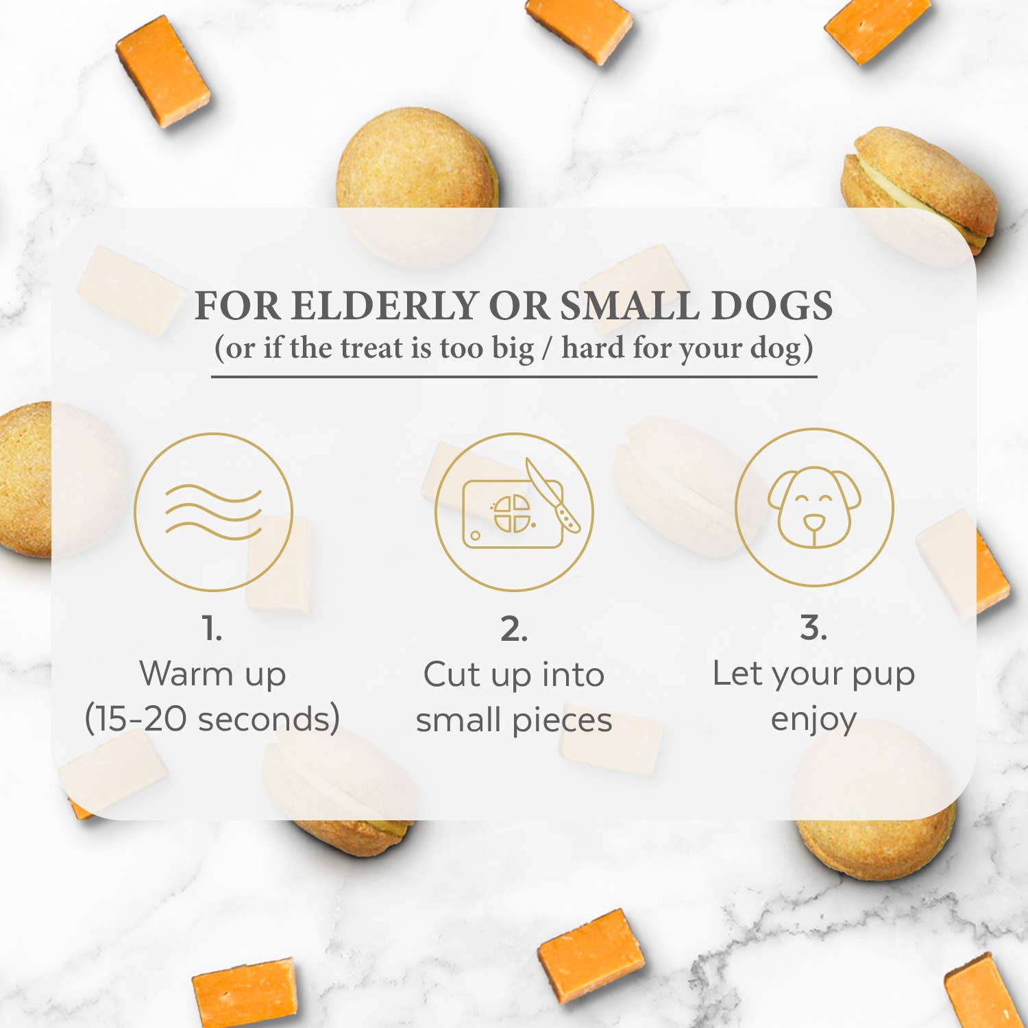 Dog Macarons | Treats | Gifts (6 count): Peanut Butter