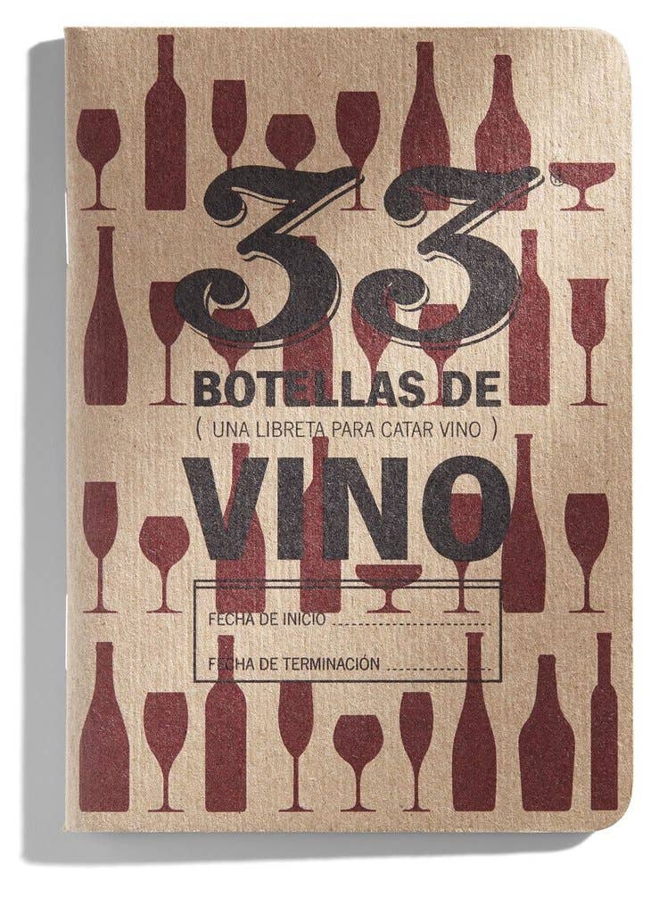33 Vinos Tasting Notebook (Spanish Language)