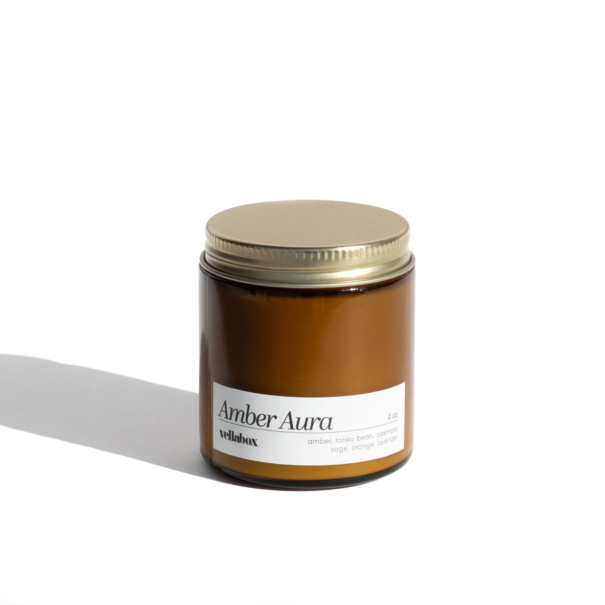 Amber Aura | 4oz Soy Candle Amber Jar Mini