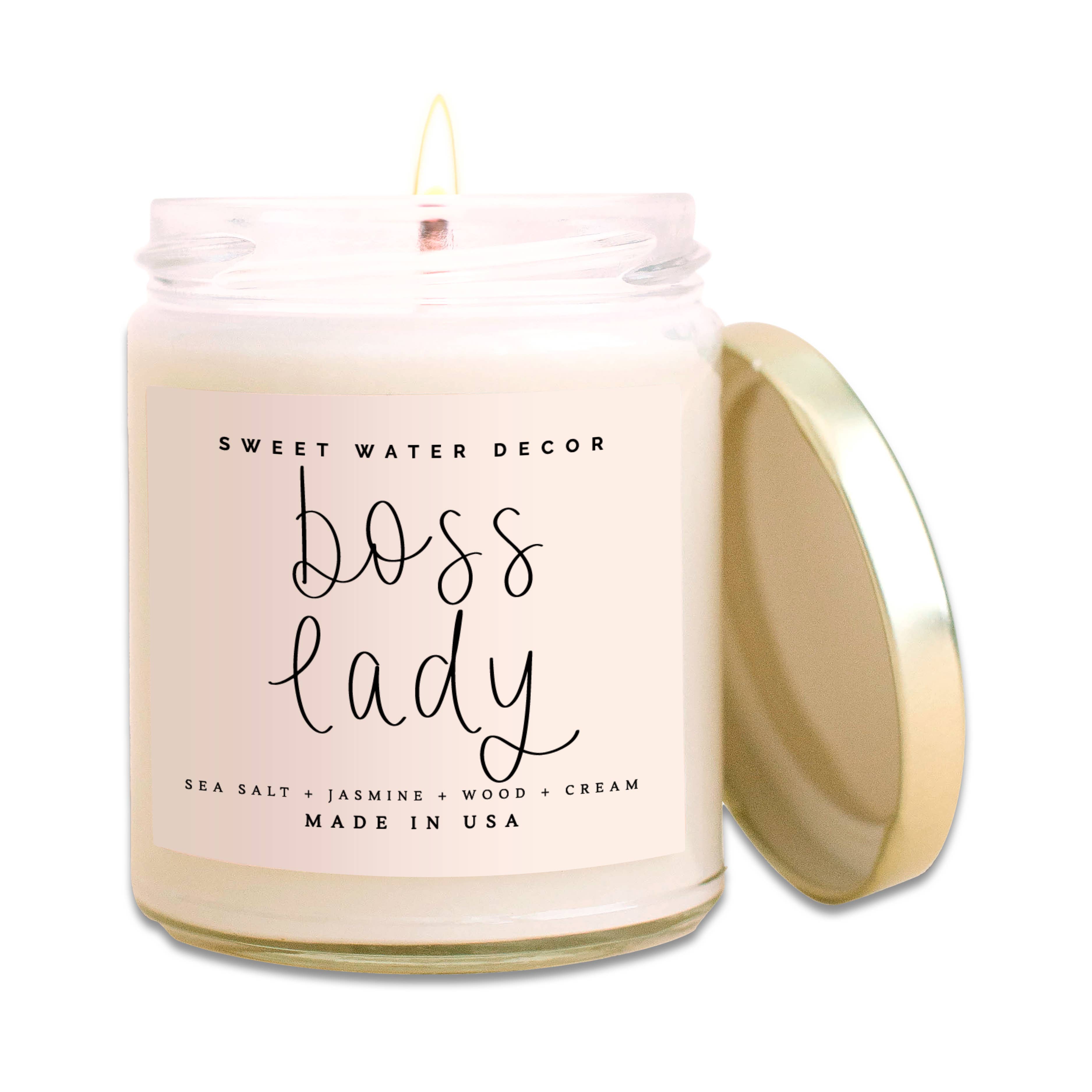 Boss Lady Soy Candle - Clear Jar - 9 oz